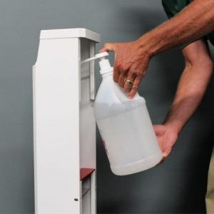 How to refill Touch Free Hand Sanitizer Dispenser from DeWys