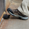 hands free foot pull door opener from AGR, DeWys mfg